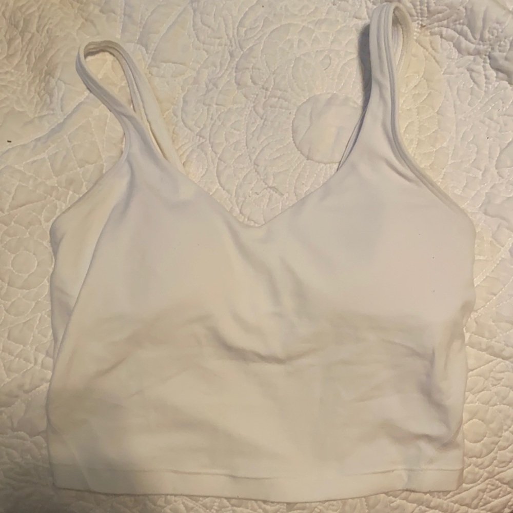 White lululemon align tank top size 2